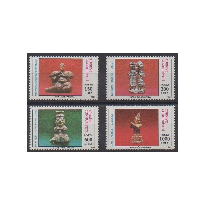 Acheter cette série de timbres de Turquie de l'année 1989 (No 2595/2598).