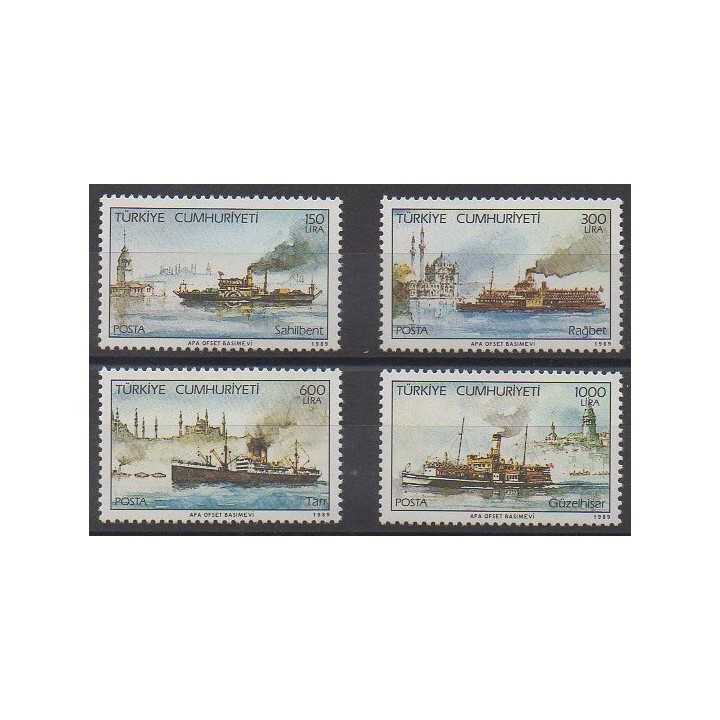 Buy this set of stamps of Turkey of the year 1989 (Nb 2605/2608).
