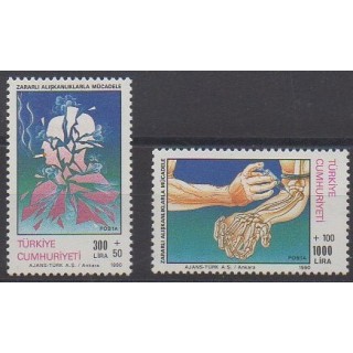 Acheter cette série de timbres de Turquie de l'année 1990 (No 2646/2647).