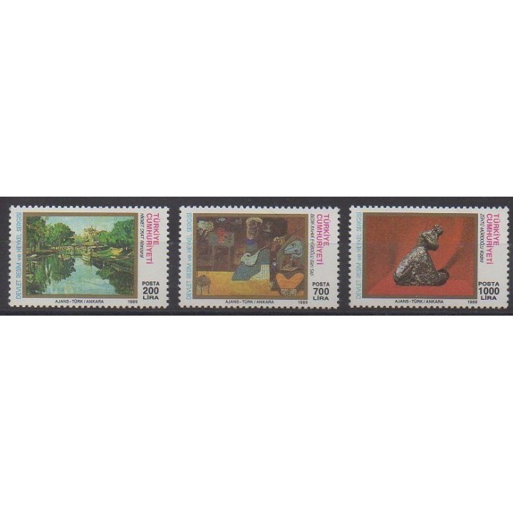 Acheter cette série de timbres de Turquie de l'année 1989 (No 2615/2617).