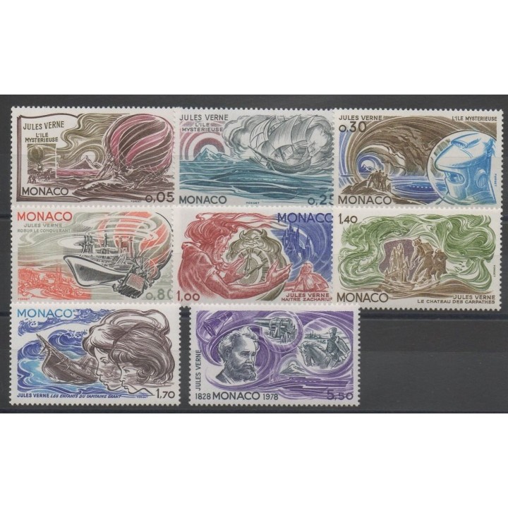 Timbres - Littérature - Monaco - 1978- No 1125/1132