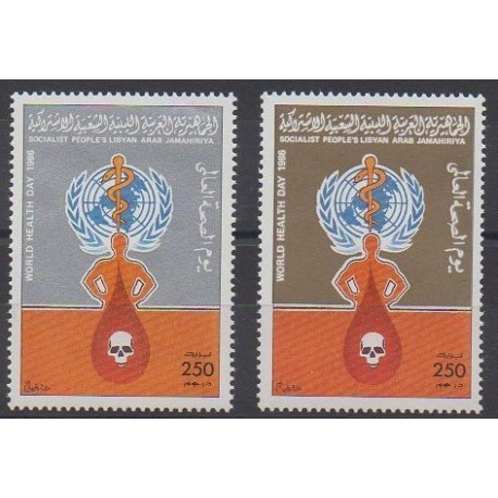 Libye - 1986 - No 1643/1646 - Santé ou Croix-Rouge