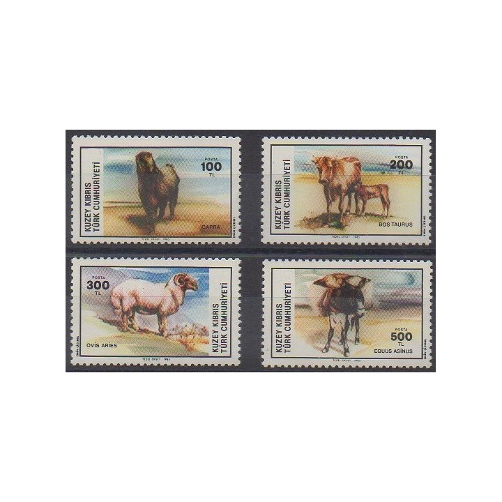 Buy this set of stamps of Turkey - Northern Cyprus of the year 1985 (Nb 147/150).