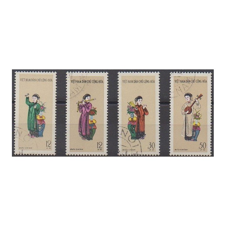 Buy this set of stamps of North Vietnam of the year 1961 (Nb 247/250). - Used