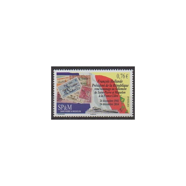 Buy this stamp of Saint-Pierre et Miquelon of the year 2014 (Nb 1123).