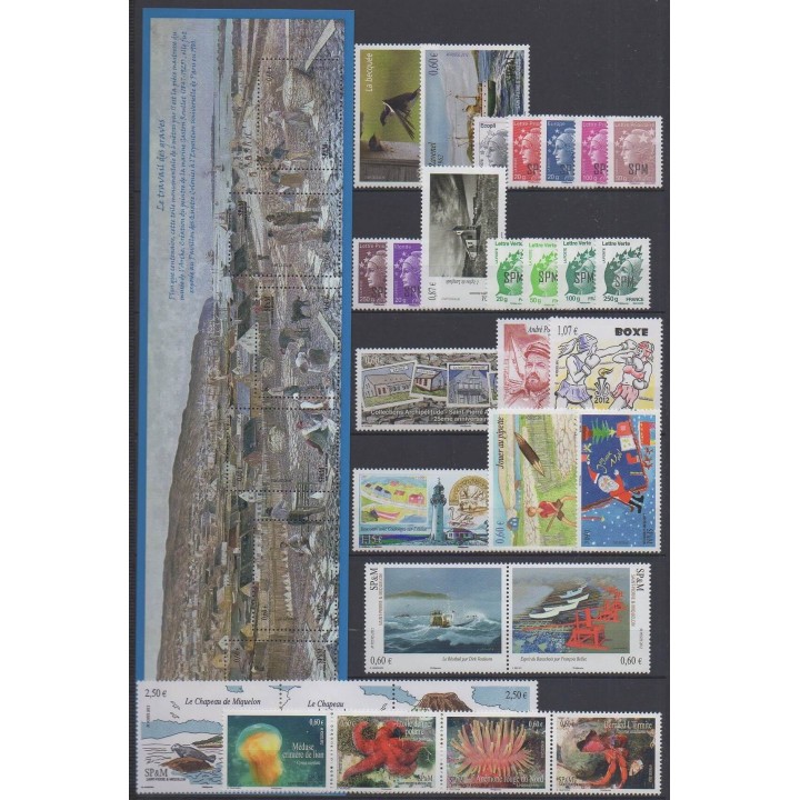 Acheter les timbres de Saint-Pierre et Miquelon de l'année 2012 (No 1024/1057).