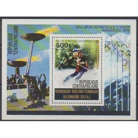 Central African Republic - 1976 - Nb BF11 - Winter Olympics