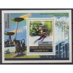 Central African Republic - 1976 - Nb BF17 - Winter Olympics