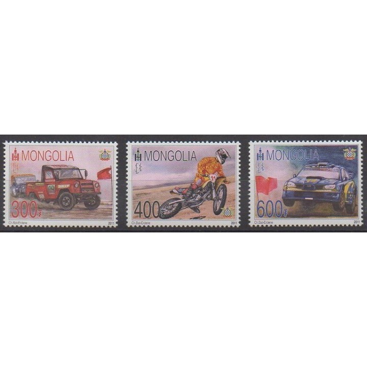 Buy this set of stamps of Mongolia of the year 2011 (Nb 2903/2905).