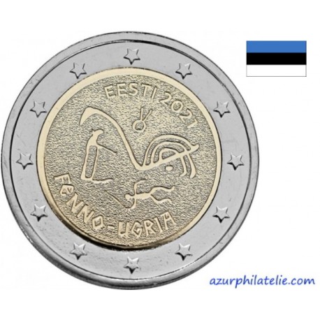 2 euro commémorative - Estonie - 2021 - Les peuples finno-ougriens - UNC