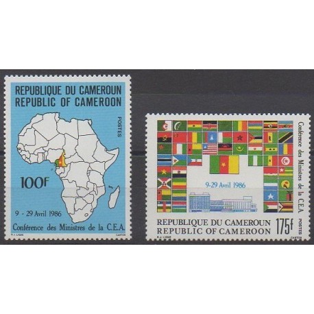 Cameroon - 1986 - Nb 789/790 - Various Historics Themes