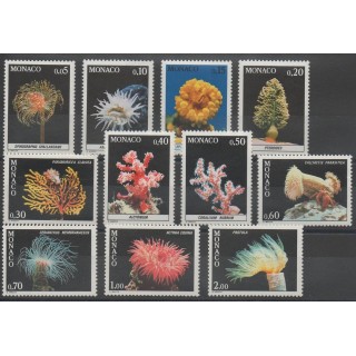 Timbres - vie marine - Monaco  - 1980 - No 1253/1263