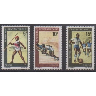 Acheter cette série de timbres de la République Centrafricaine de l'année 1969 (No 115/117).