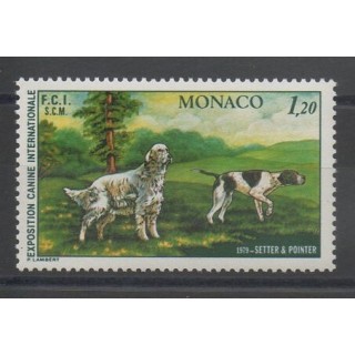 Timbres - chiens - Monaco  - 1979 - No 1208