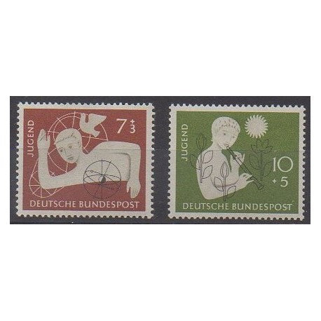 Allemagne occidentale (RFA) - 1956 - No 111/112 - Enfance
