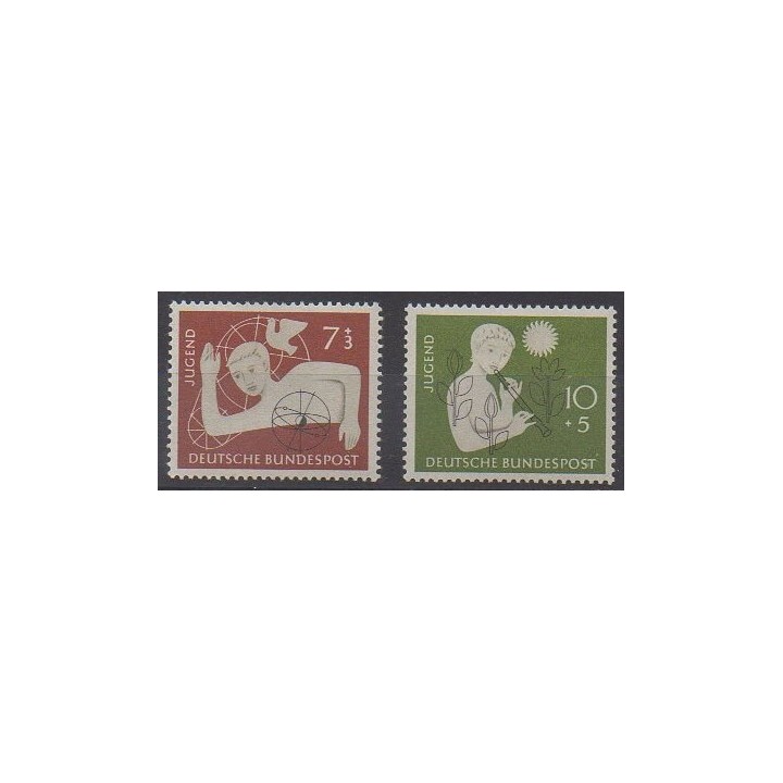 Buy this set of stamps of West Germany (FRG) of the year 1956 (Nb 111/112).