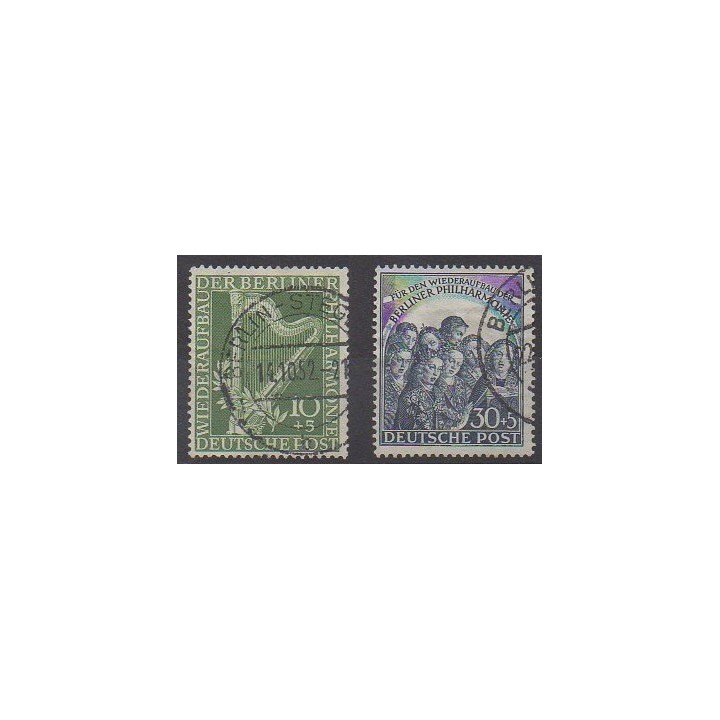 Acheter cette série de timbres de l'Allemagne occidentale (RFA - Berlin) de l'année 1950 (No 58/59). - Oblitéré