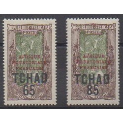 Chad - 1925 - Nb 45/46 - Mint hinged