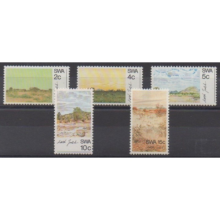 Acheter cette série de timbres du Sud-Ouest africain de l'année 1973 (No 313/317).