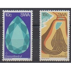 South-West Africa - 1974 - Nb 344/345 - Minerals - Gems