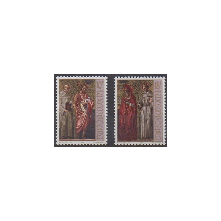 Buy this set of stamps of Luxembourg of the year 1987 (Nb 1128/1129).
