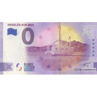 Billet souvenir touristique - 2021-1 - Argeles-sur-Mer - Poste de secours P4 - (Pyrénées-Orientales)