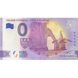 Euro banknote memory - 76 - Falaise d'Étretat - Côte d'Albâtre - 2021-4 - Anniversary