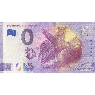 Billet souvenir touristique - 2021-1 - Biotropica - Les jardins animaliers - (Eure)