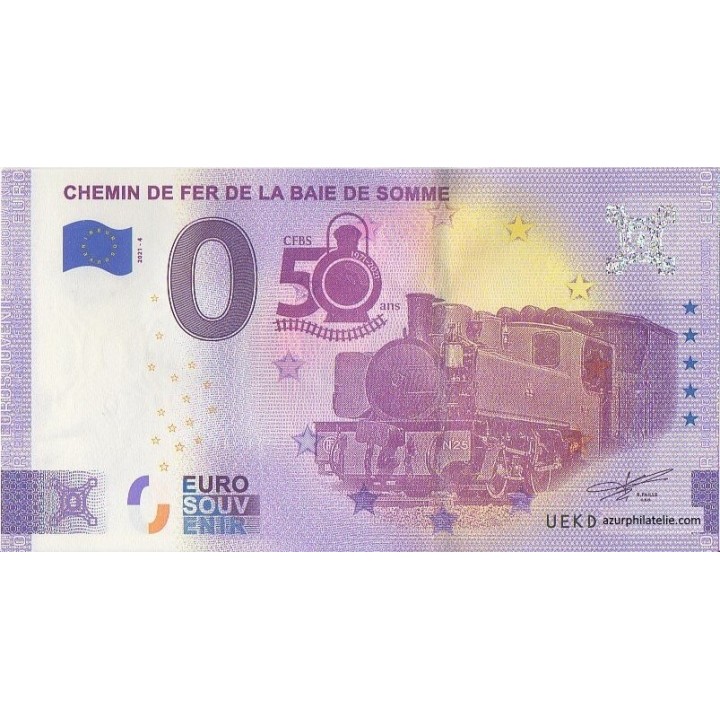 Billet souvenir touristique - 2021-4 - Chemin de fer de la baie de Somme - (Somme)