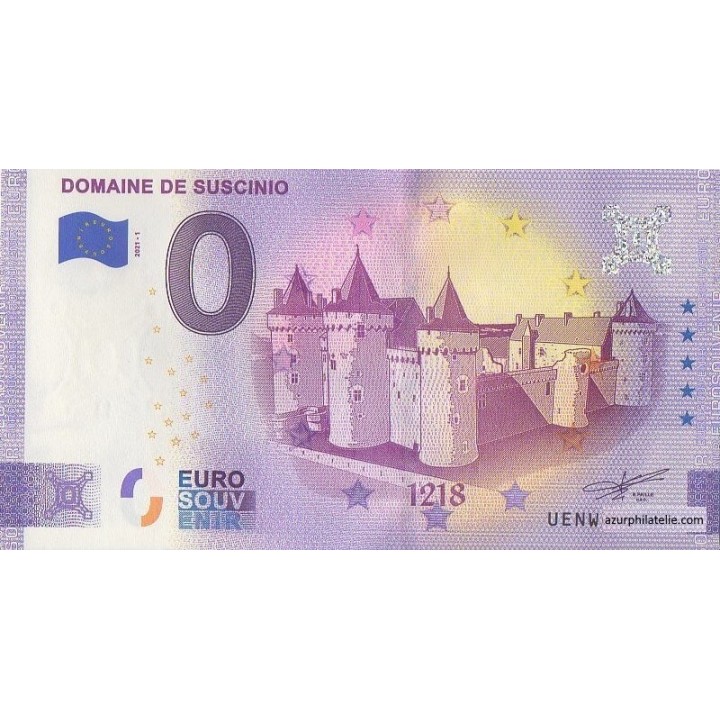 Billet souvenir touristique - 2021-1 - Domaine de Suscinio - (Morbihan)