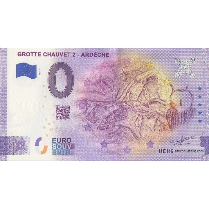 Euro banknote memory - 2021 - Grotte Chauvet 2 - Ardèche - (Ardèche )