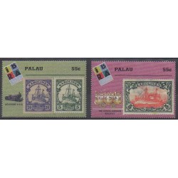Palau - 1999 - Nb 1263/1264 - Stamps on stamps