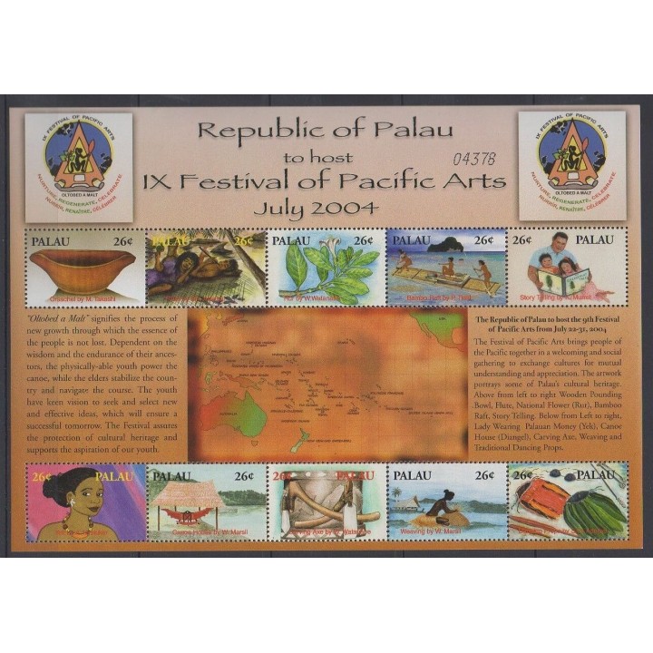 Acheter cette série de timbres de Palau de l'année 2004 (No 2000/2009).