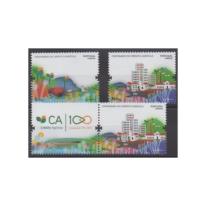 Acheter cette série de timbres du Portugal de l'année 2011 (No 3586/3587A).