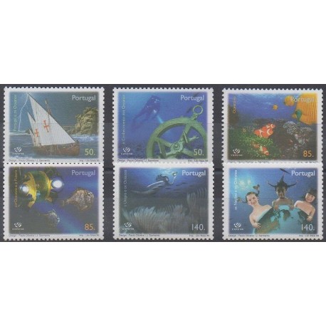 Portugal - 1998 - No 2232/2237 - Vie marine - Exposition