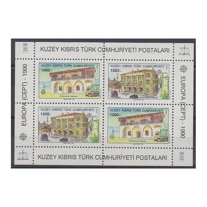 Acheter ce bloc-feuillet de Turquie (Chypre du nord) de l'année 1990 (No BF8).