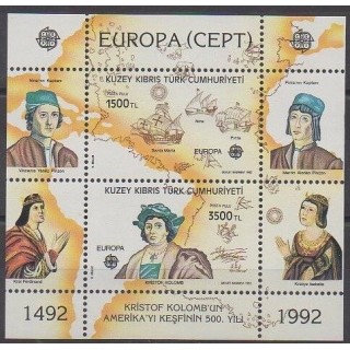 Acheter ce bloc-feuillet de Turquie (Chypre du nord) de l'année 1992 (No BF10).