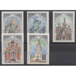 Russia - 1995 - Nb 6136/6140 - Churches