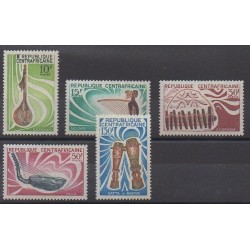 Centrafricaine (République) - 1970 - No 122/126 - Musique
