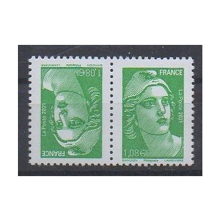 Buy this stamp of France of the year 2021 (Nb 5496a).