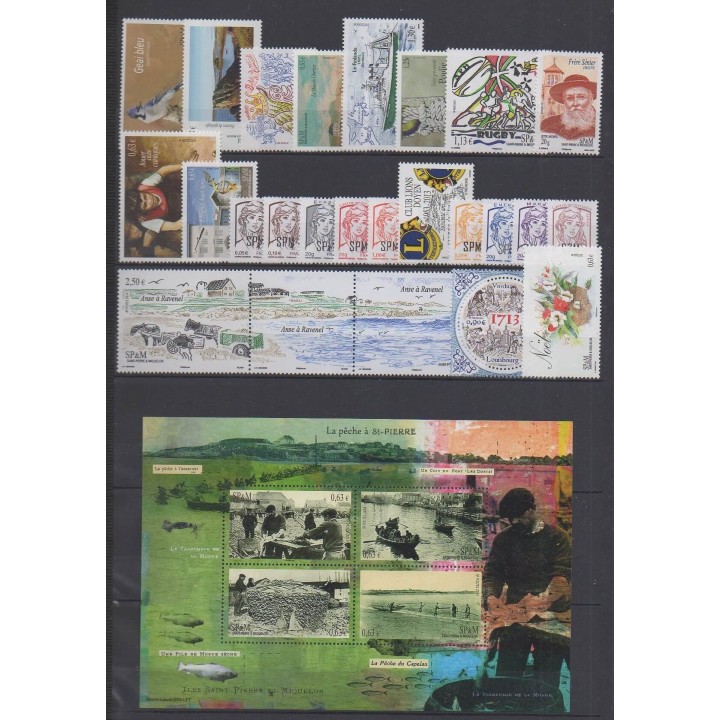Buy the stamps and the 3 souvenir sheets of Saint-Pierre et Miquelon of the year 2013 (Nb 1058/1096).