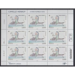 Buy this souvenir sheet  of France of the year 2021 (Nb F36 - Camille Henrot).