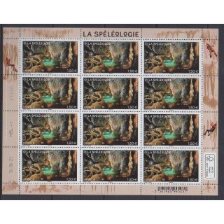 Buy this souvenir sheet  of France of the year 2021 (Nb F35 - La spéléologie).