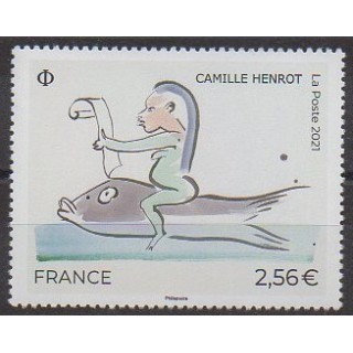 Buy this stamp of France of the year 2021 (Camille Henrot).