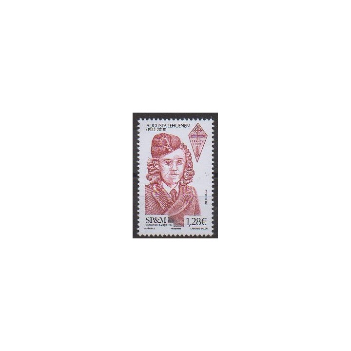 Acheter ce timbre de Saint-Pierre et Miquelon de l'année 2021 (Augusta Lehuenen).