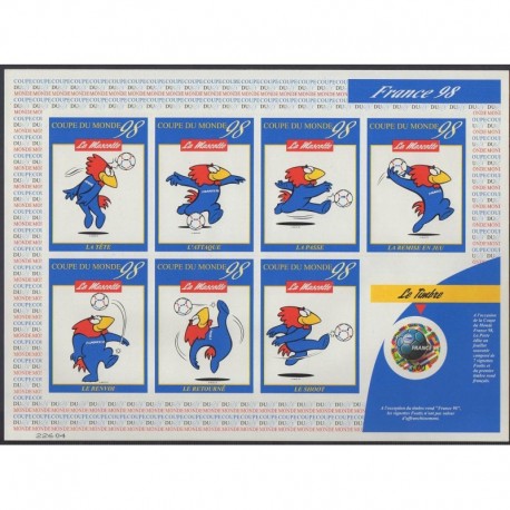 France - Self-adhesive - 1998 - Nb 17A - Soccer World Cup