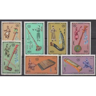 Buy this set of stamps of Mongolia of the year 1986 (Nb 1451/1457).