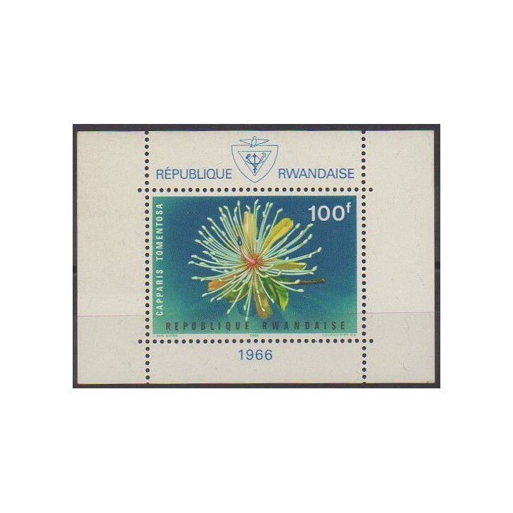 Acheter ce bloc-feuillet du Rwanda de l'année 1966 (No BF6).