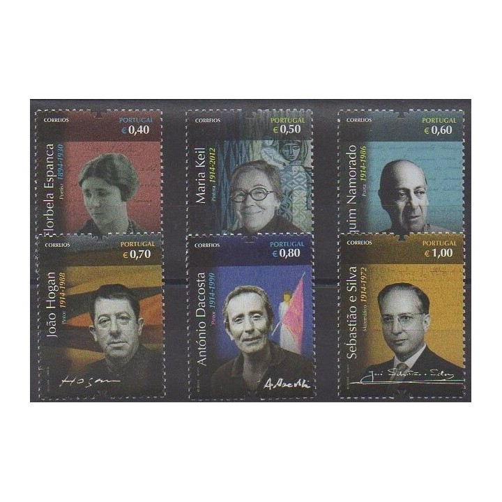 Buy this set of stamps of Portugal of the year 2014 (Nb 3889/3894).
