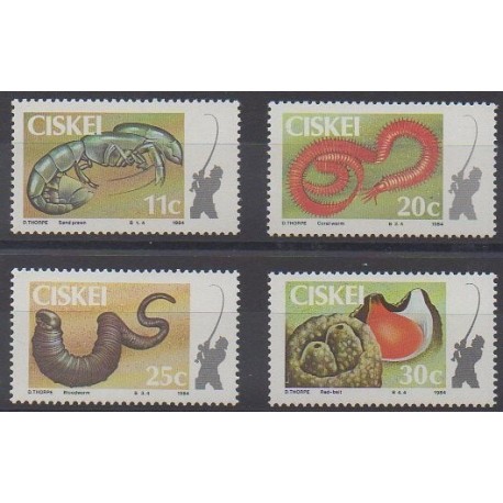 Afrique du Sud - Ciskey - 1984 - No 57/60 - Insectes